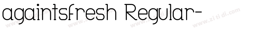 againtsfresh Regular字体转换